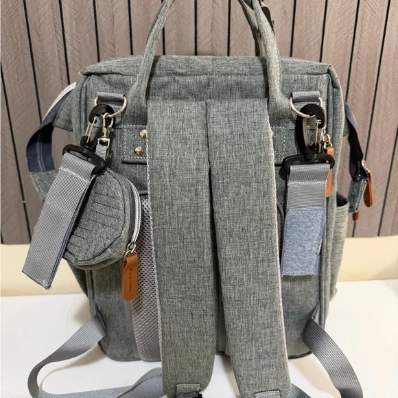 ISMGN Diaper Bag Backpack with Changing Station - Picture 3 of 6